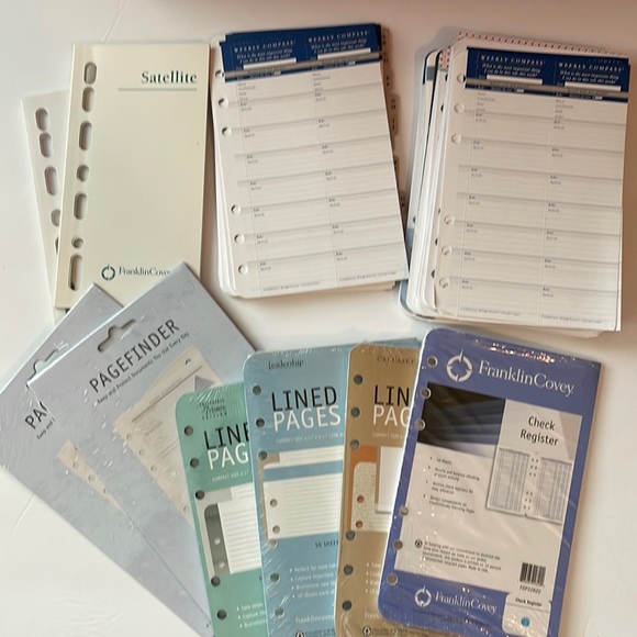 Franklin Covey Office Assorted Franklin Covey Compact Planner Pages